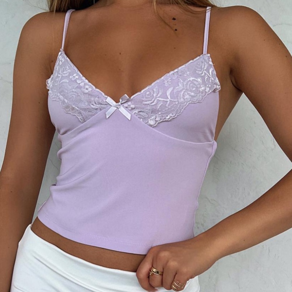 Infatuation Lace Cami Lavender